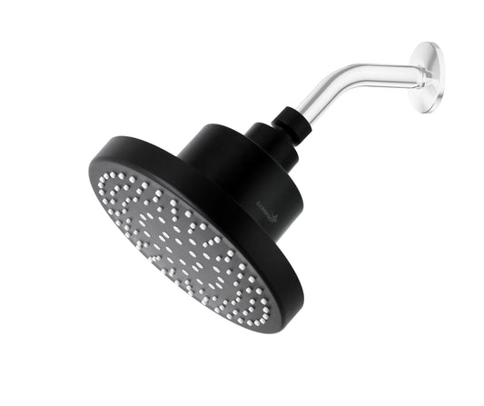 CarePro+ Premium ABS Shower Head with Filter for Hard Water | 6'' Chrome Rainfall Head | Removes Chlorine & Impurities, Water Softener for Skin & Hair – CPS-Shower Filter-02