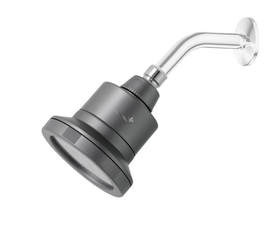 CarePro+ High-Pressure Hard Water Shower Filter | Hair & Skin Protection | Sleek Gunmetal Finish